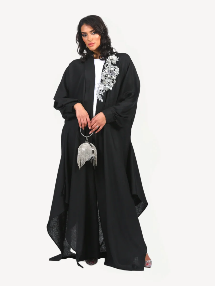 Kimono Loujain Mautassin noir