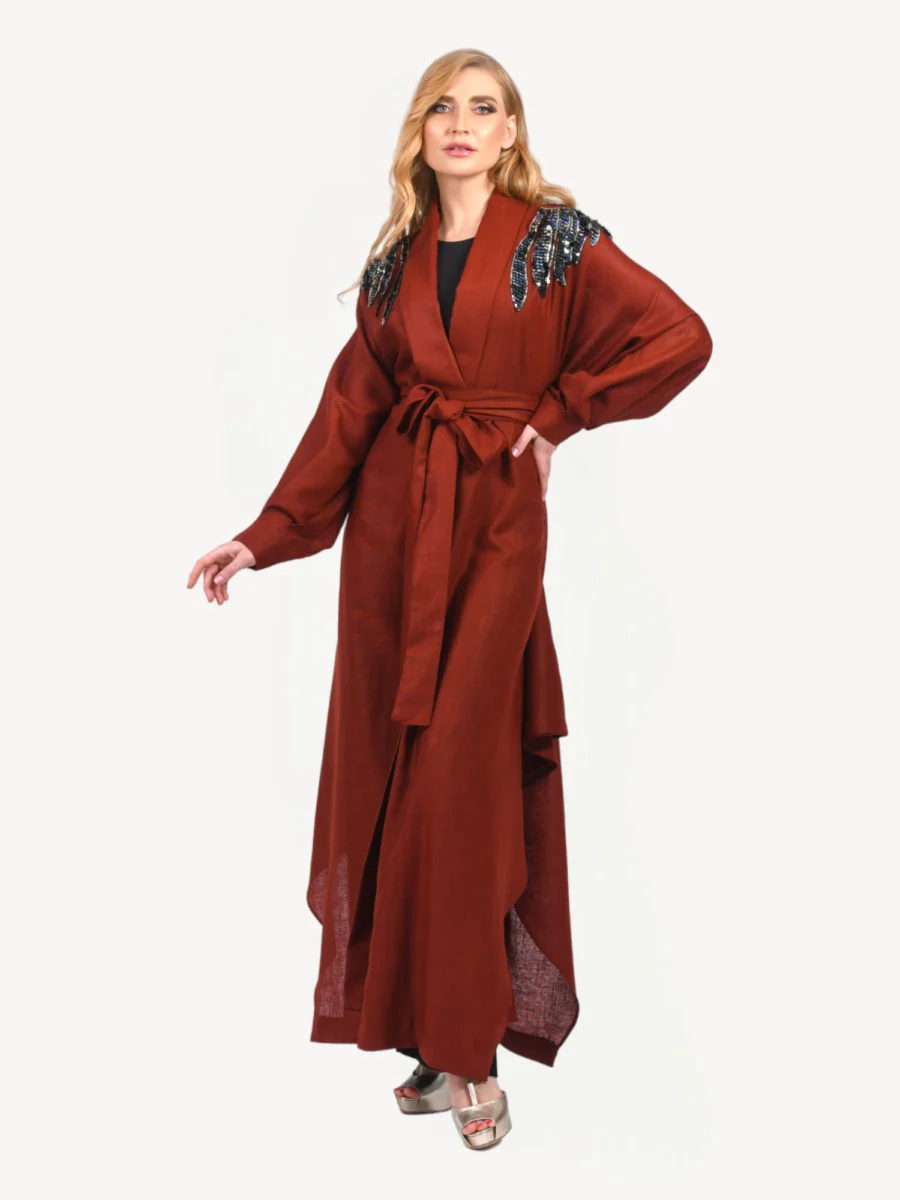 Kimono Soraya Mautassin bordeau