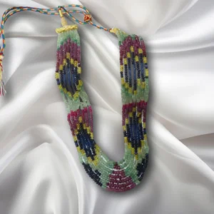 Collier de Perles Artisanal Marocain Multi-Couleur – Élégance et Originalité