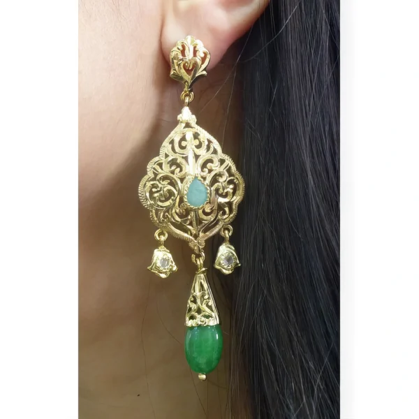 Boucles d’Oreilles Amande Mautassin – Bijoux d’Exception Inspirés de l’Artisanat Marocain